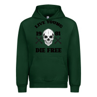 Forest Green Live Young Die Free Urban Hoodie - Bettercallsaul