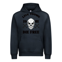 Navy Live Young Die Free Urban Hoodie - Bettercallsaul