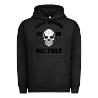 Pigment Black Live Young Die Free Urban Hoodie - Bettercallsaul