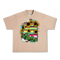 Burro Arizona Map Sunflower Cactus Serape Urban Heavy Tee - RanaPortraitStore