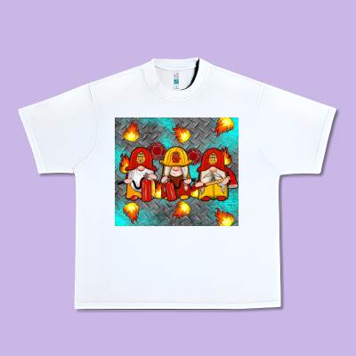 Firefighter Gnomes Urban Heavy Tee Designed By Artiststas