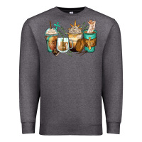 Charcoal Heather jesus coffee cups Premium Sweatshirt - Zillion Design Studio