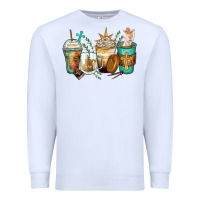 White jesus coffee cups Premium Sweatshirt - Zillion Design Studio