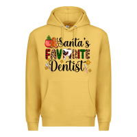 Antique Gold santa's favorite dentist Premium Hoodie - AdoDesignShop