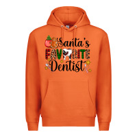 Carrot santa's favorite dentist Premium Hoodie - AdoDesignShop
