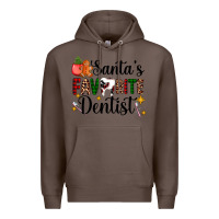 Coffee santa's favorite dentist Premium Hoodie - AdoDesignShop