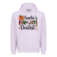 Lilac santa's favorite dentist Premium Hoodie - AdoDesignShop