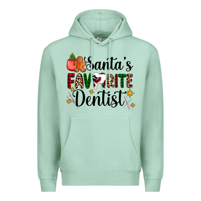 Santa's Favorite Dentist Premium Hoodie by AdoDesignShop | Teevron