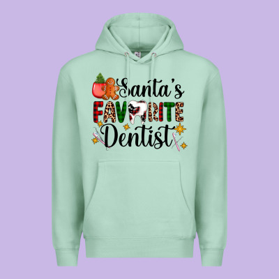 Santa's Favorite Dentist Premium Hoodie Designed By Adodesignshop