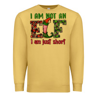 Antique Gold i am not an elf i am just short christmas Premium Sweatshirt - RanaPortraitStore