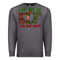Charcoal Heather i am not an elf i am just short christmas Premium Sweatshirt - RanaPortraitStore