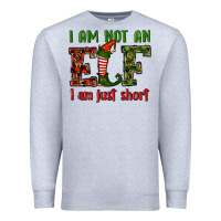 Heather Grey i am not an elf i am just short christmas Premium Sweatshirt - RanaPortraitStore