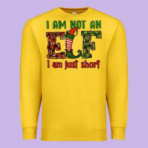 I Am Not An Elf I Am Just Short Christmas Premium Sweatshirt Designed By Ranaportraitstore