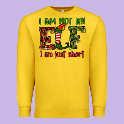 I Am Not An Elf I Am Just Short Christmas Premium Sweatshirt Designed By Ranaportraitstore