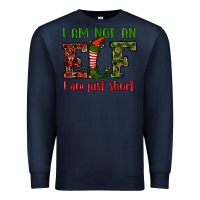 Navy i am not an elf i am just short christmas Premium Sweatshirt - RanaPortraitStore