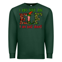 Sports Green i am not an elf i am just short christmas Premium Sweatshirt - RanaPortraitStore