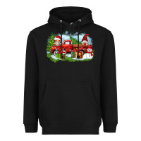 Black Christmas gnomes truck Heavyweight Hoodie - Zillion Design Studio