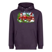Plum Christmas gnomes truck Heavyweight Hoodie - Zillion Design Studio