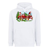 White Christmas gnomes truck Heavyweight Hoodie - Zillion Design Studio