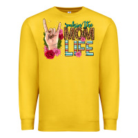 Lemon rockin the mom life mothers day Premium Sweatshirt - texasbilliewilder