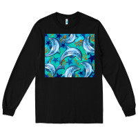 Black dolphin tumbler Long Sleeve Tee - BarkalooDesign