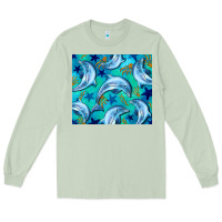 Matcha dolphin tumbler Long Sleeve Tee - BarkalooDesign