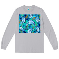 Moon Dust dolphin tumbler Long Sleeve Tee - BarkalooDesign