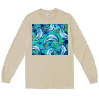 Mushroom dolphin tumbler Long Sleeve Tee - BarkalooDesign