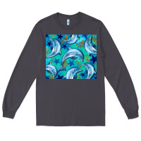 Smoke dolphin tumbler Long Sleeve Tee - BarkalooDesign