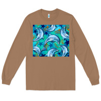 Toasted Coconut dolphin tumbler Long Sleeve Tee - BarkalooDesign