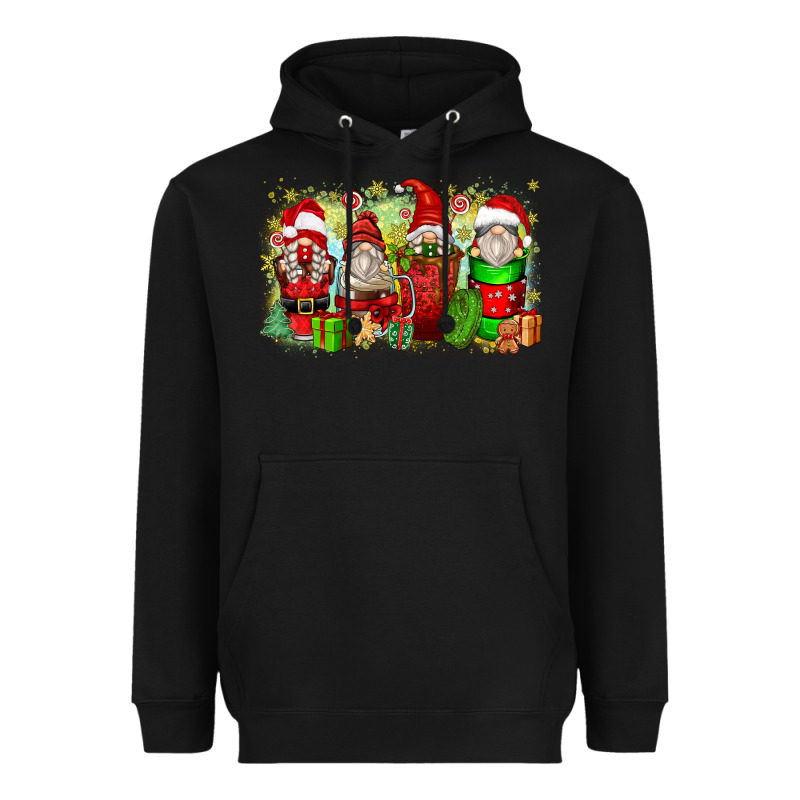 Christmas Gnome Coffee Cups Heavyweight Hoodie by Zillion Design Studio | Teevron