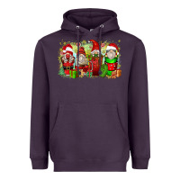 Plum Christmas gnome coffee cups Heavyweight Hoodie - Zillion Design Studio