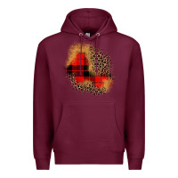 Burgundy christmas patch Premium Hoodie - JahusDesignShop