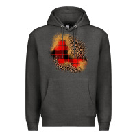 Charcoal Heather christmas patch Premium Hoodie - JahusDesignShop