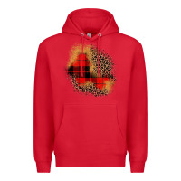 Red christmas patch Premium Hoodie - JahusDesignShop