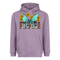 Lavender created with a purpose Heavyweight Hoodie - texasbilliewilder