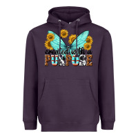 Plum created with a purpose Heavyweight Hoodie - texasbilliewilder
