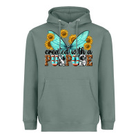 Sage created with a purpose Heavyweight Hoodie - texasbilliewilder