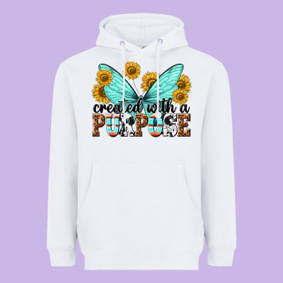 Created With A Purpose Heavyweight Hoodie Designed By Texasbilliewilder