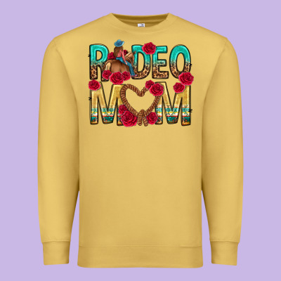 Rodeo Mom Mothers Day Premium Sweatshirt Designed By Texasbilliewilder