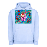 Pigment Grape Ice sugar with love Urban Hoodie - AdoDesignShop