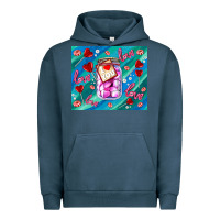 Pigment Midnight Navy sugar with love Urban Hoodie - AdoDesignShop