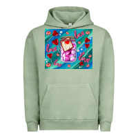 Pigment Oil Green sugar with love Urban Hoodie - AdoDesignShop