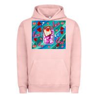 Pigment Salmon sugar with love Urban Hoodie - AdoDesignShop