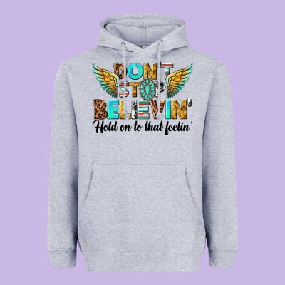 Dont Stop Believing Heavyweight Hoodie Designed By Texasbilliewilder