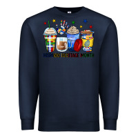 Navy hispanic heritage month coffee cups Premium Sweatshirt - Zillion Design Studio