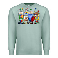 Seafoam hispanic heritage month coffee cups Premium Sweatshirt - Zillion Design Studio