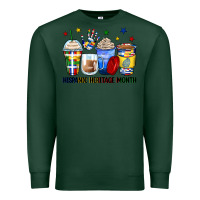Sports Green hispanic heritage month coffee cups Premium Sweatshirt - Zillion Design Studio