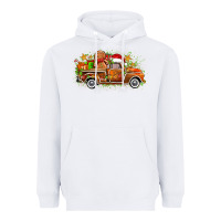 White christmas gingerbread truck Heavyweight Hoodie - Zillion Design Studio