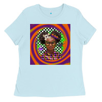 Baby Blue halloween african girl Ladies Tee - BarkalooDesign